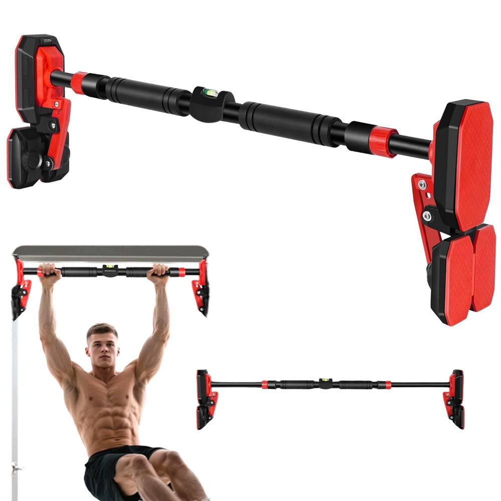 76-100cm (29.92in-39.37in) Horizontal Bar, 200kg Load Capacity, Door Pull Up Bar Doorway Chin Up Bar For Pull-up Dip Triceps Extension