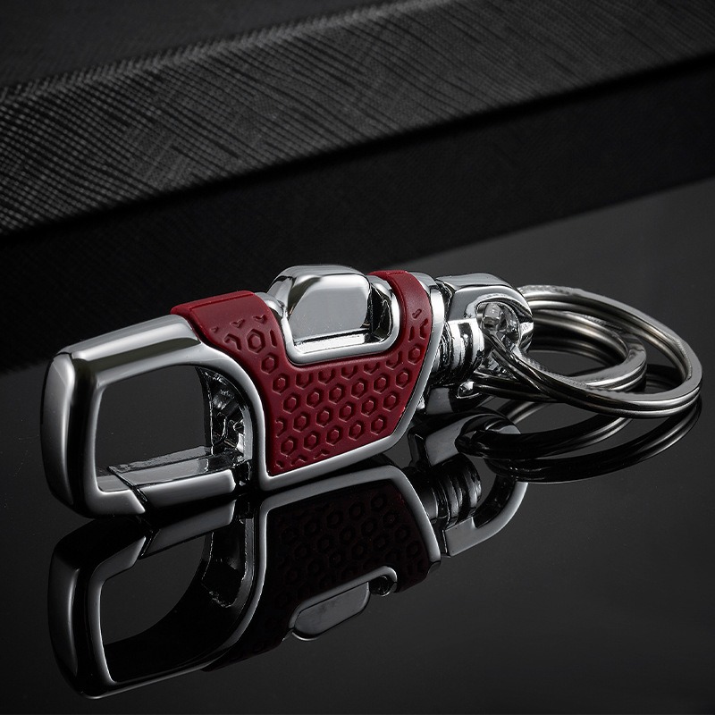 TEMU Upgraded Version - 2pcs/1pc High-end Keychain, Imported Waist-mounted Car Keychain, Exquisite Style - Men's Button Keychain, Waist-mounted ,
