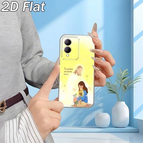 phone case 2d flat holy prayer printed pattern phone case suitable for vivo y01 y02s y03t y12s y15s y16 y17s y20 y21 y22 y27 y28s 5g y31 y33s y35 y36 y53s y55 5g y100 4g v23 v27 29e v29 lite v30 v30 30e v40 v40 pro cartoon