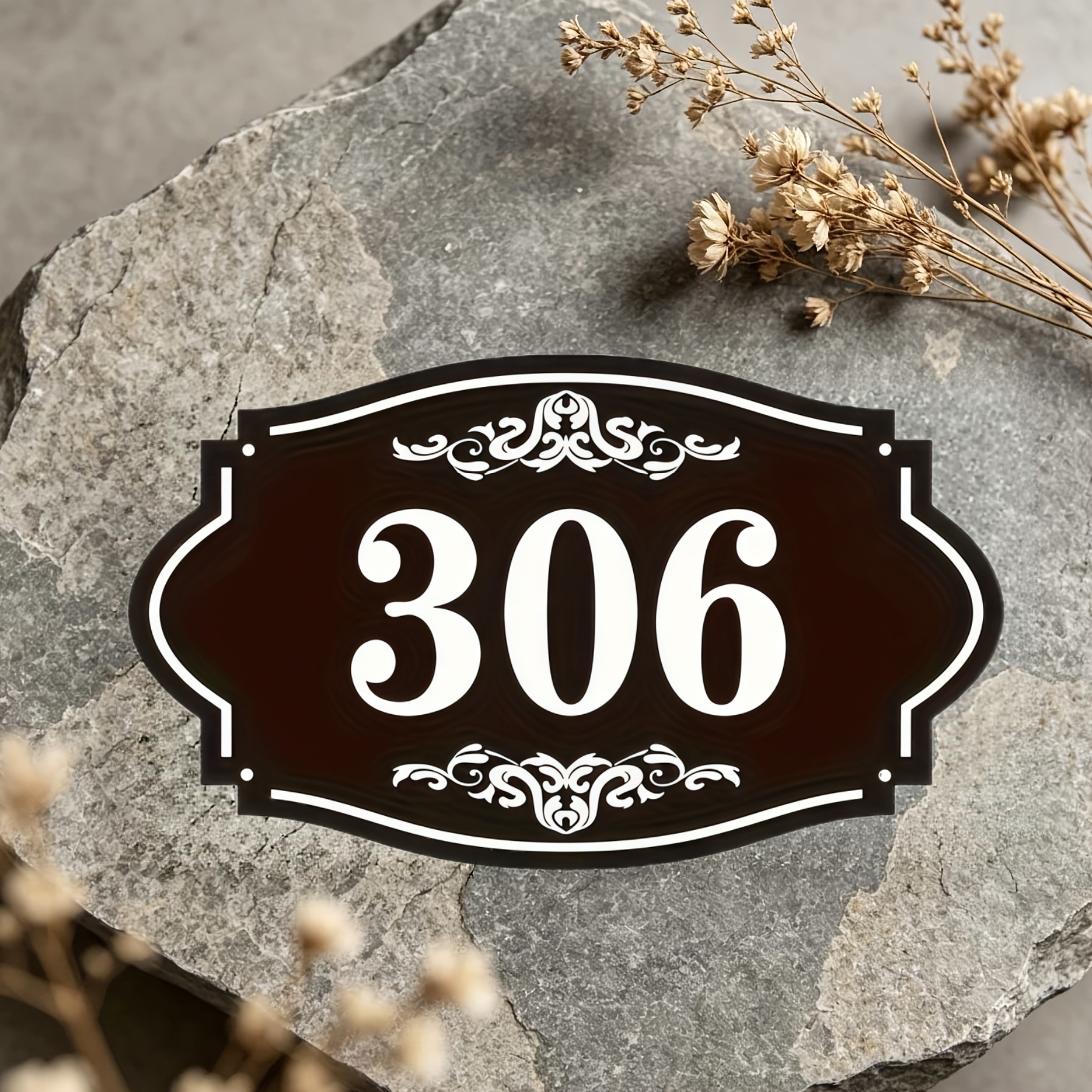 TEMU Acrylic Personalized Door Number - Custom Nameplate, Ideal For Exquisite Number Recognition In , Apartments, Workplaces, And Hotels