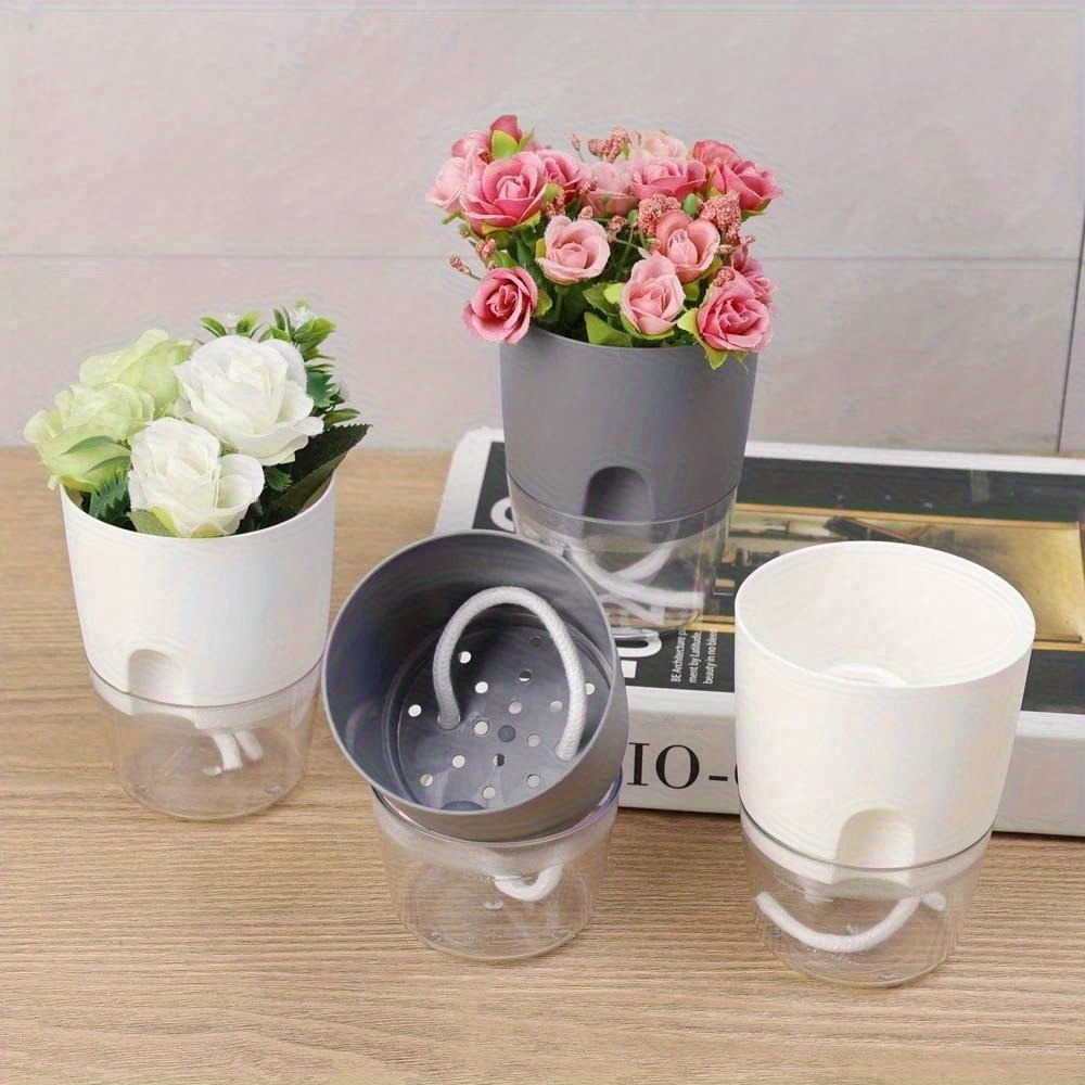 15pcs self watering flower pot automatic watering system - Temu