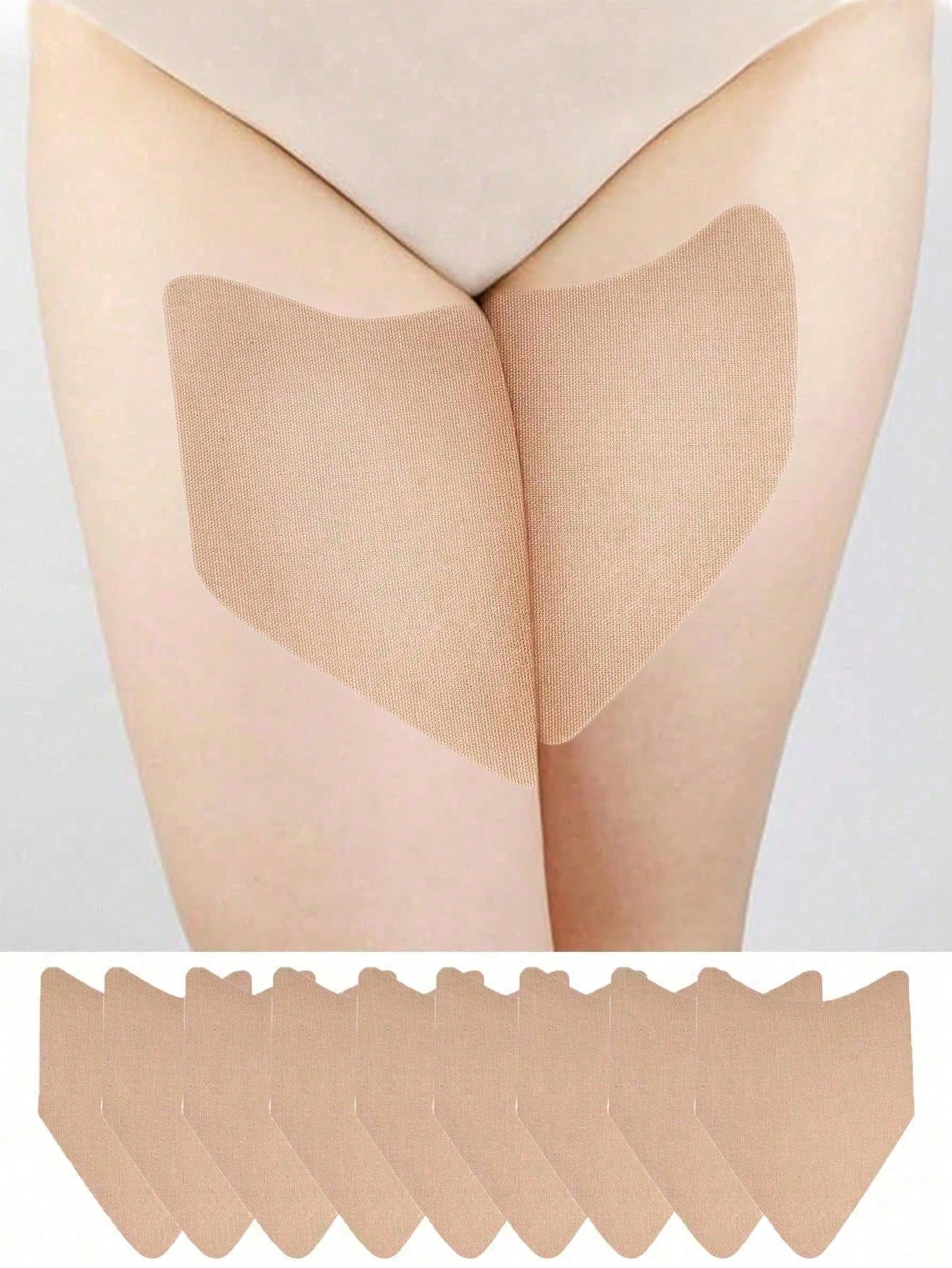 10pcs invisible anti chafing thigh bands thigh anti friction protective pads transparent protective pads suitable for womens inner thighs and calves comfortable protection