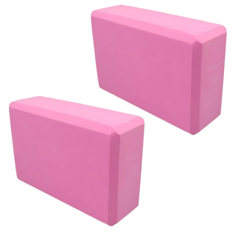 TEMU Set Of 2 Foam Bricks For Gym Workouts, Ideal For Training, Fitness, Dance, Yoga, And Body Stretching