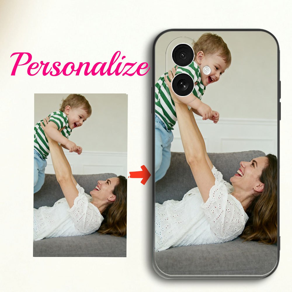 TEMU Phone Case - Custom Diy Phone Case With Photo Poster, Scratch-resistant Black Protective Case, Suitable For A02 / A03 / A04 / A05 / A06 / A07 /