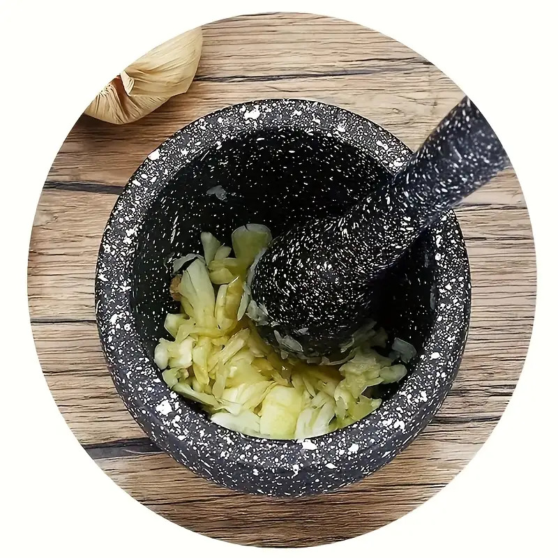 Sturdy PP Manual Garlic Press and Spice Grinder for Home Kitchens