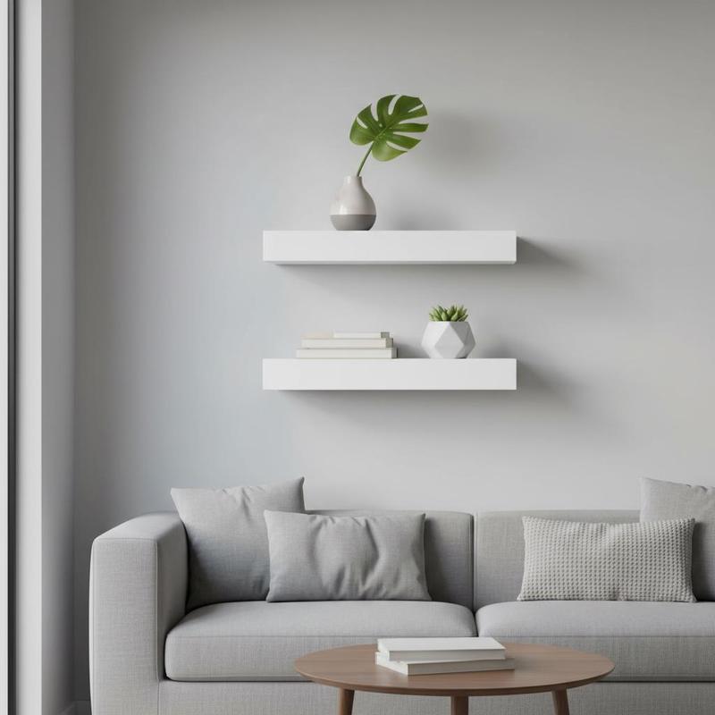 Image of Wall Corner Shelves 40x40x50 Cm Room Corners Storage Plywood Construction Space Organization Systems Tone Wood Look Surface Wall Mounting Additions, Utility Racks