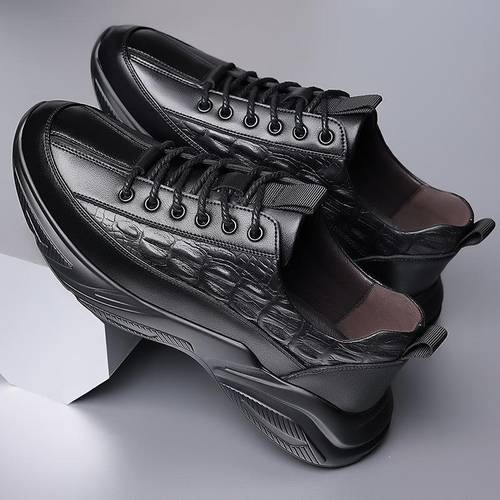sneakers 1pc low top men s sports genuine leather shoes with cowhide upper pu sole solid casual wear