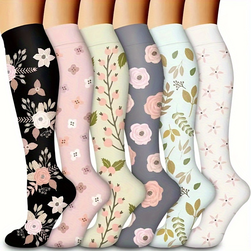 

3 Pairs Women's High Sports Socks - 3 Pairs For Running, Cycling, Yoga, And Exercise