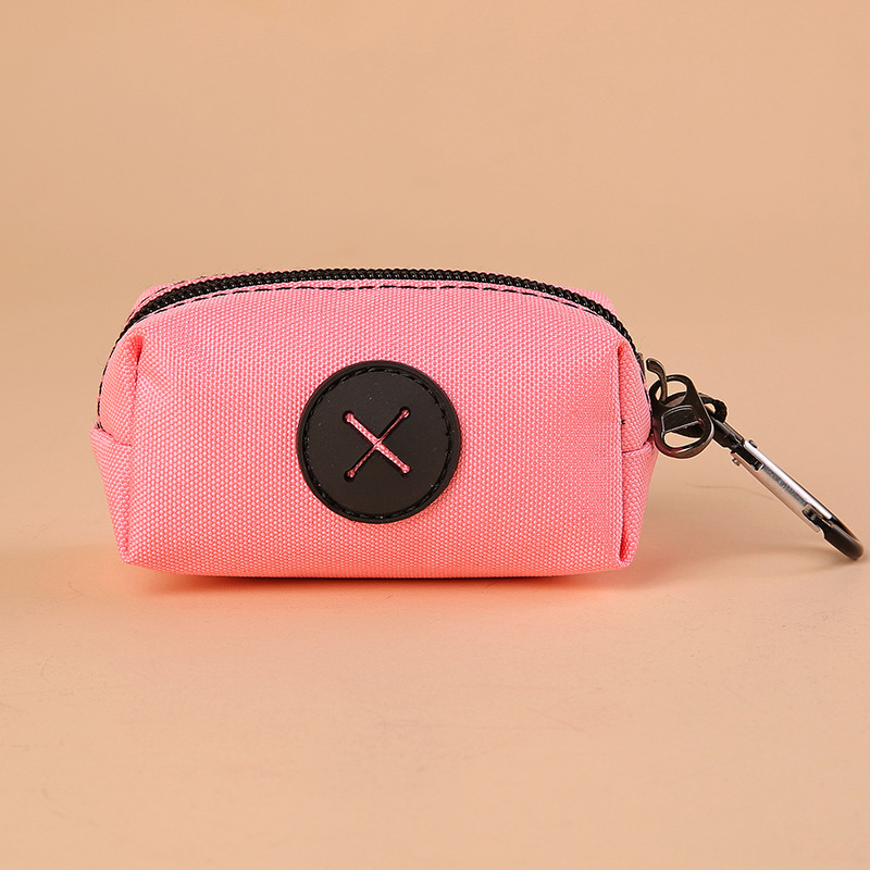 TEMU Portable Dog Waste Bag Holder With A Zippered Dispenser, Perfect For Walking Or Running With Your Pet ( In Rose Red, Green, And Black)