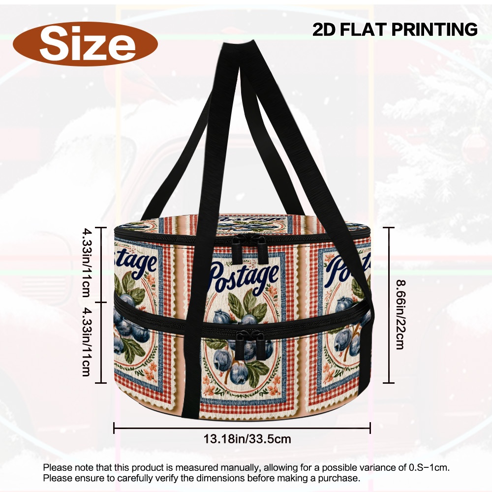 TEMU 1pc Thermal Insulated Lunch Tote & Casserole Carrier Bag - Oxford Cloth Suitable For Hot/cold , Potlucks, Picnic Basket, For , Holiday