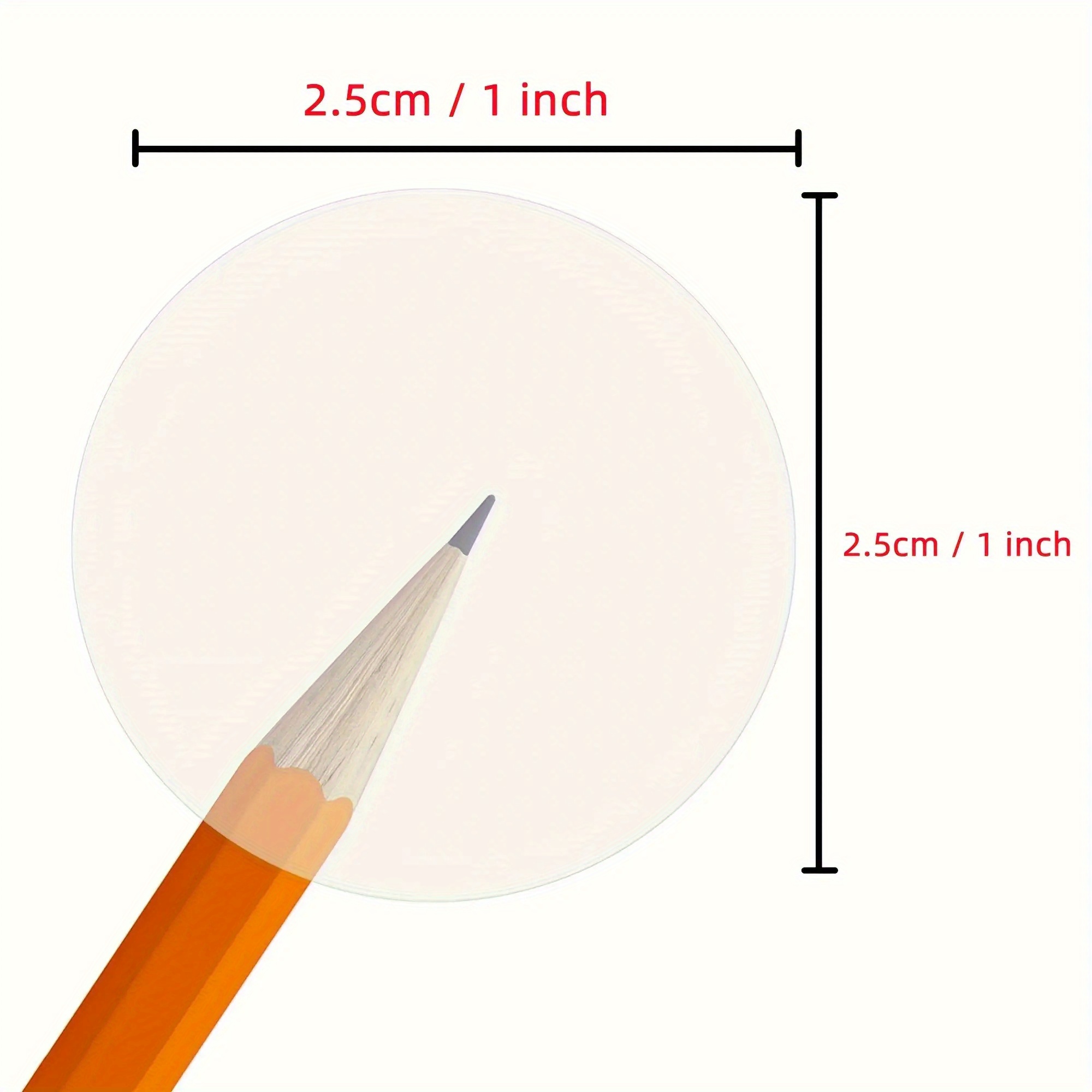 1500pcs Transparent Round Self-adhesive Pet Sealing Labels - Glossy Crystal Decoration Stickers For Envelopes & Packaging, Durable Plastic Surface, Easy To Apply, Ideal For Secure Closure