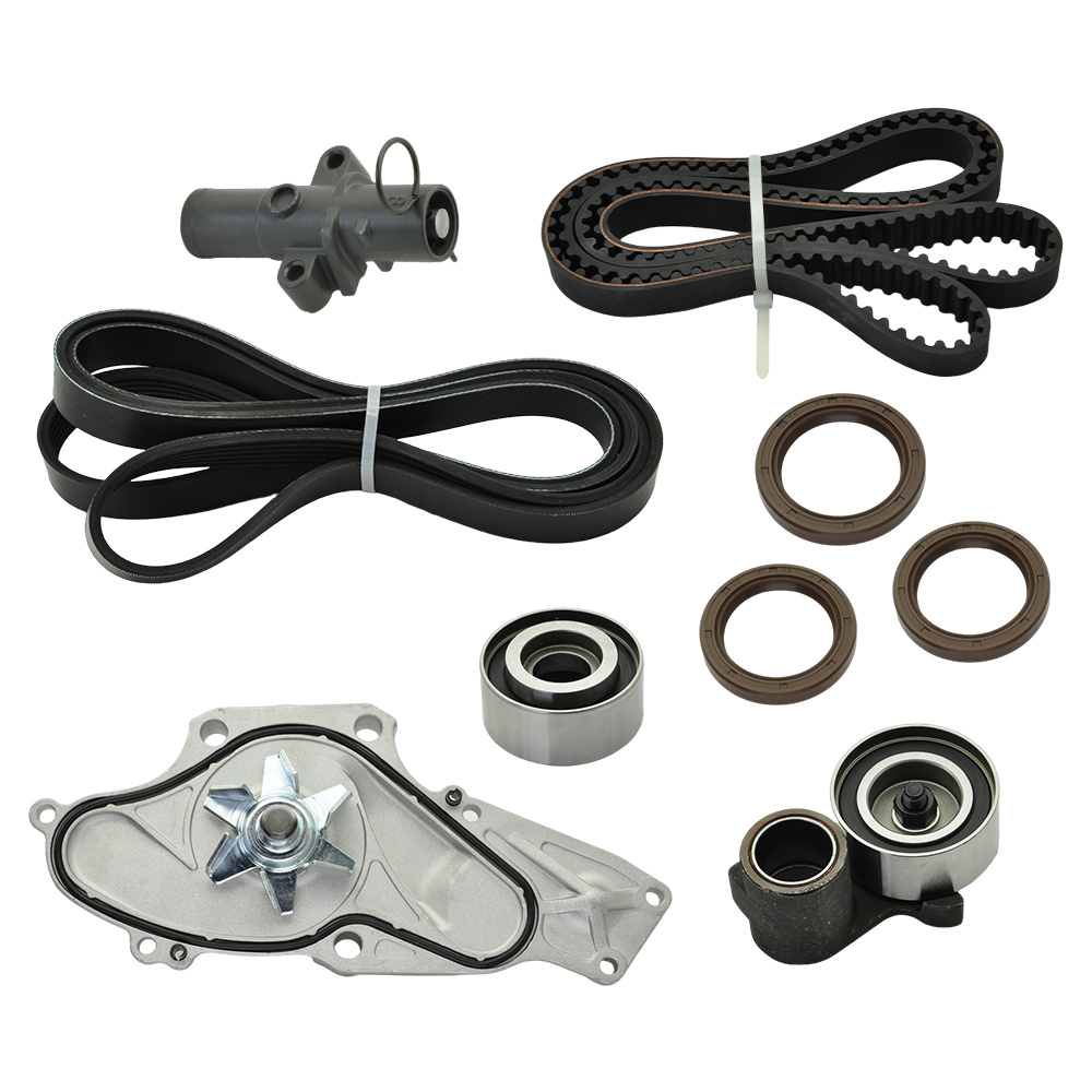 Kit Including Timing Belt, Water Pump, And Tensioner For Accord, , And For Mdx V6, Part Numbers 19200-rdv-j01 And 14400-rca-a01
