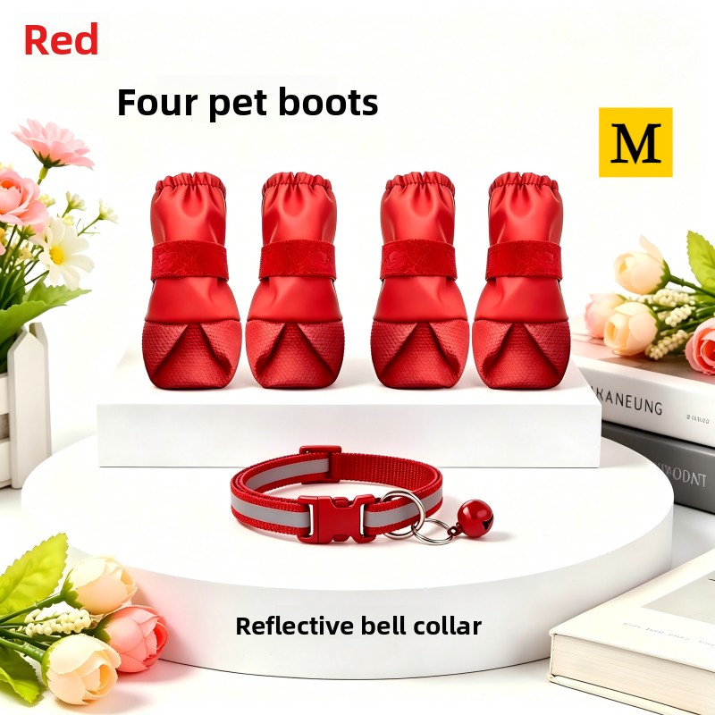 Pet Walking Outing Set with High-Top Pet Boots