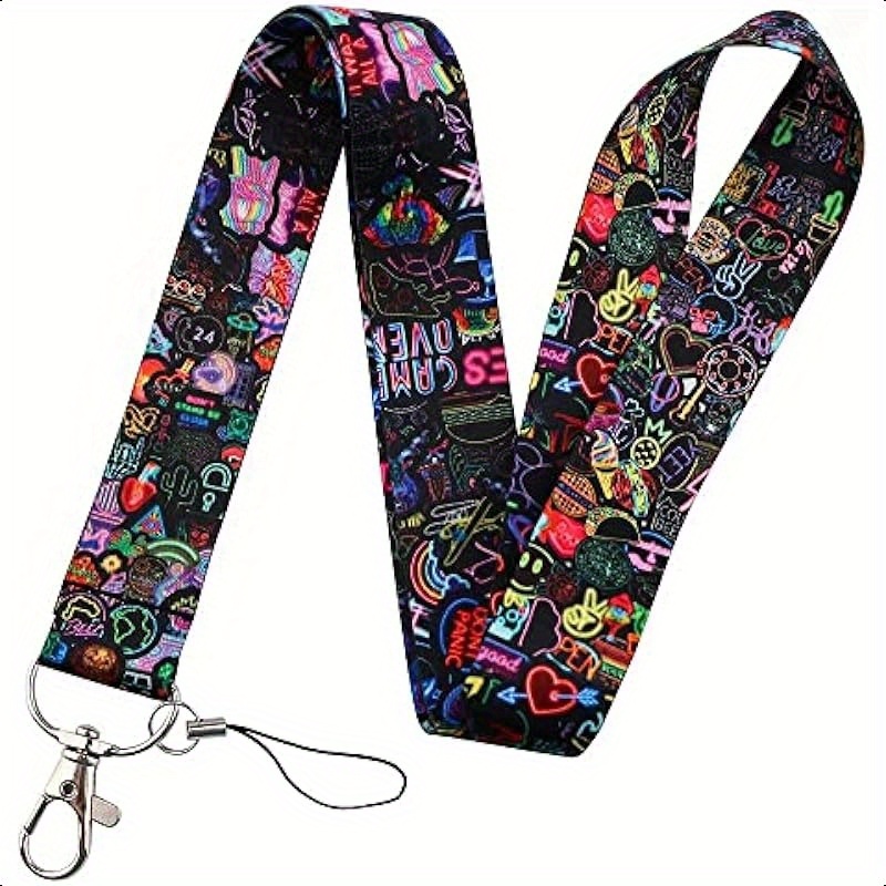 Vibrant Lanyards for Keys, Stylish Neck Straps for ID Badges Suitable for Both Men And Women, Including Teachers And Students.