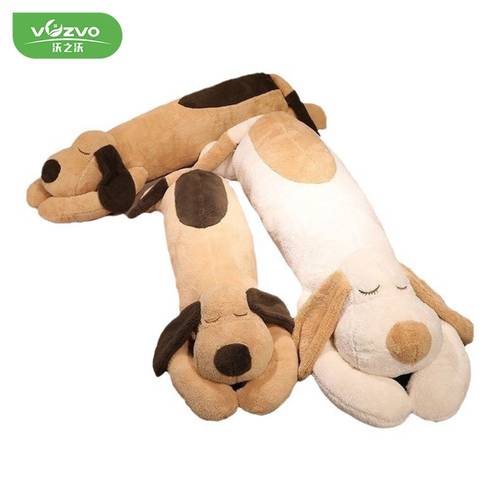 imagen del artículo cojín de peluche con forma de perro de 60 cm, peluche de perro, cojín desmontable y lavable, cojín para dormir