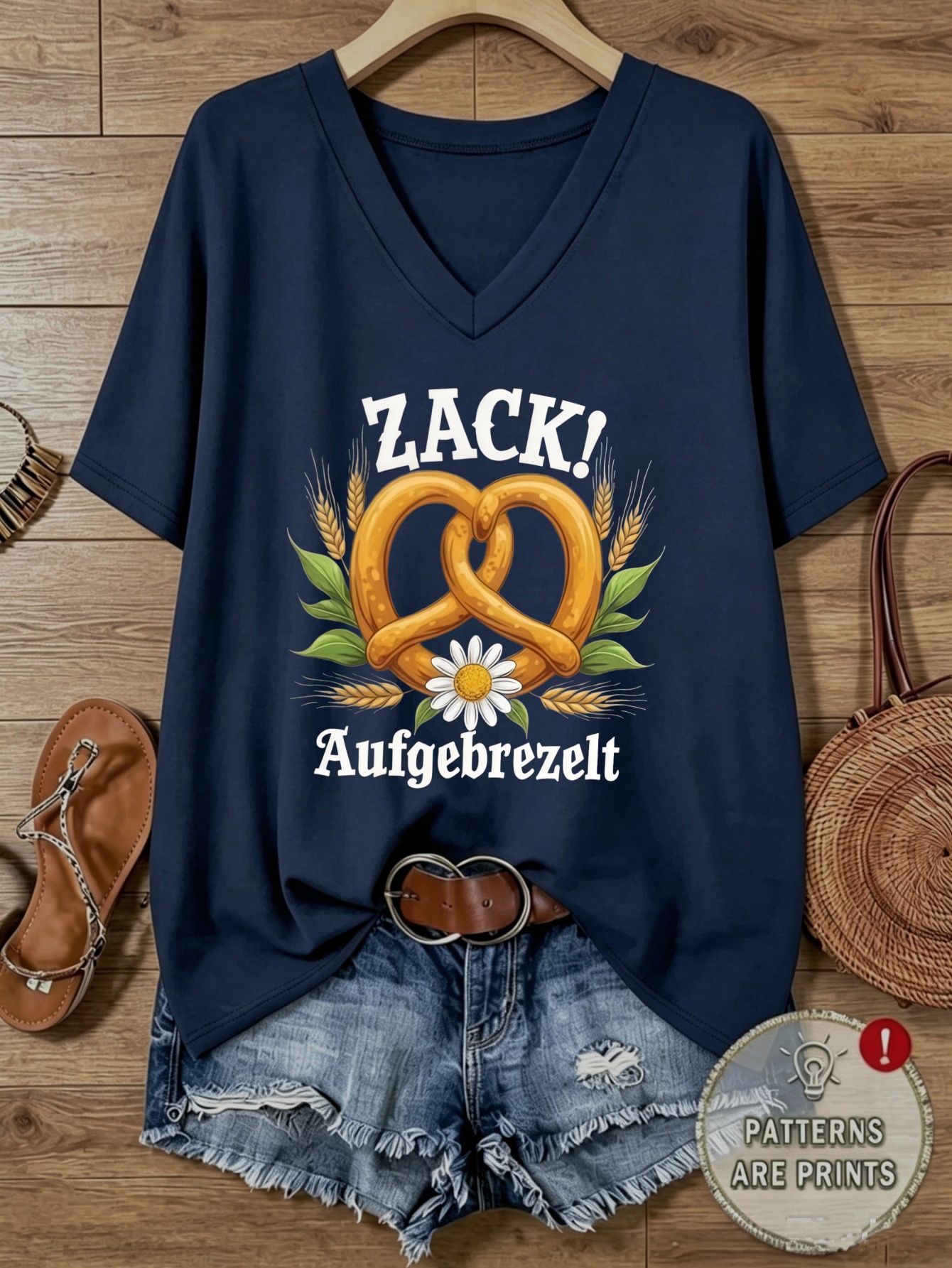 Artikelbild damen freizeit-sportbekleidung in übergröße mit  -aufdruck, lockere passform, v-ausschnitt, kurzarm-t-shirt,   für sport, yoga,  , pendeln, zuhause, freizeitkleidung für draußen drinnen, bequem vielseitig, schmeichelnd kaschierend für täglichen sport outdoor-aktivitäten