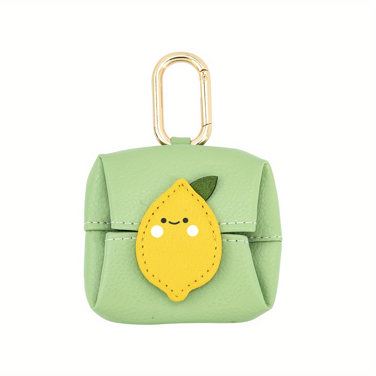 Image of 1pc Microfiber Leather Headphone Bag Cute Small Storage Pouch Mini Lipstick Organizer Coin With Hook Clip, Earphone Key Bag, Mini Coin Purse