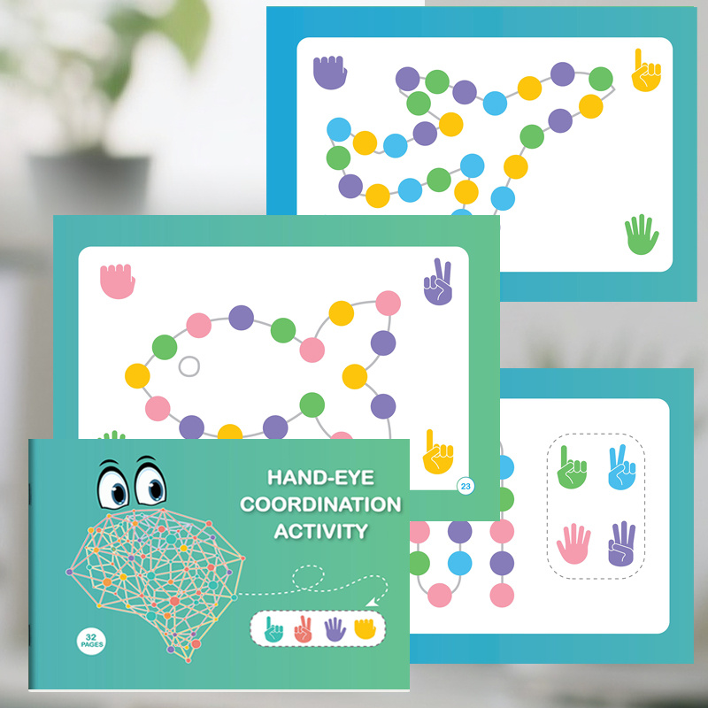 Hand-Eye Coordination Brain Activity Workbook for Toddlers