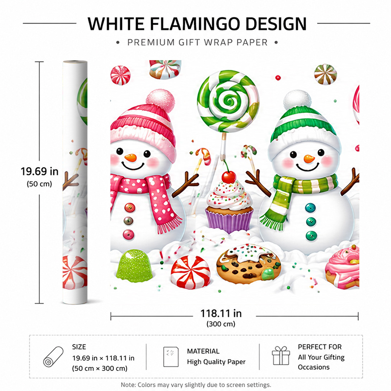 TEMU 1 Rouleau 50x300cm (19.7x118.1in) Élégant à Motif Floral de Noël. Motif, Parfait pour , Anniversaires & Fêtes. , Facile à Emballer., Ambiance de