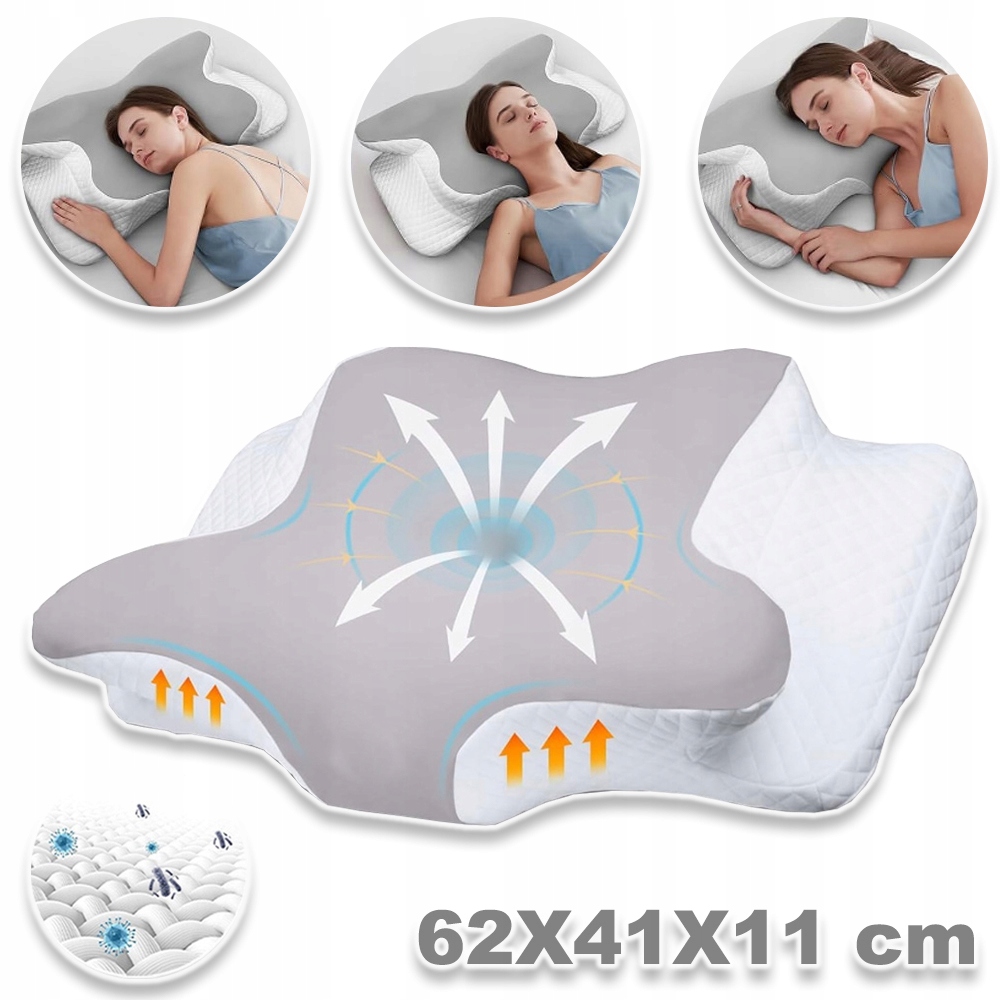 Image of Design Ergonomic Neck Pillow, Slow-rebound Spinal Support, Side Sleeper Pillow, Suitable For Different Sleep Side