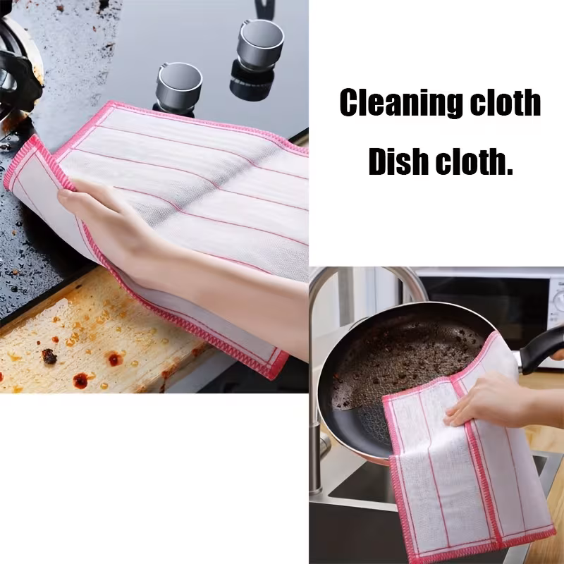 ultra absorbent thick dish cloths reusable wet dry cleaning towels for kitchen bathroom and outdoor use kitchen towels bath towels Product details 5