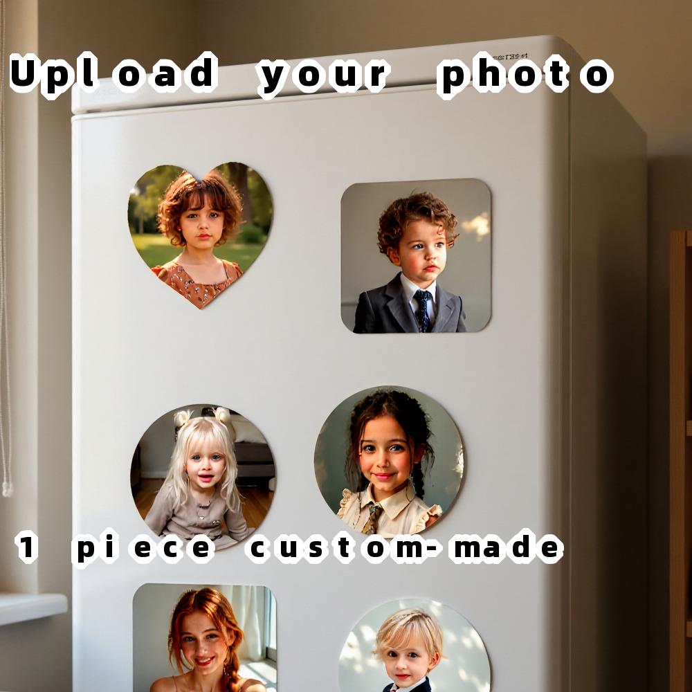 photo fridge magnet personalized photo frame with   rectangle cutouts   your own pictures multi picture display for   room ideal gift for birthdays valentines day ramadan compatible with smartphones tablets customizable refrigerator magnet for photo storage display