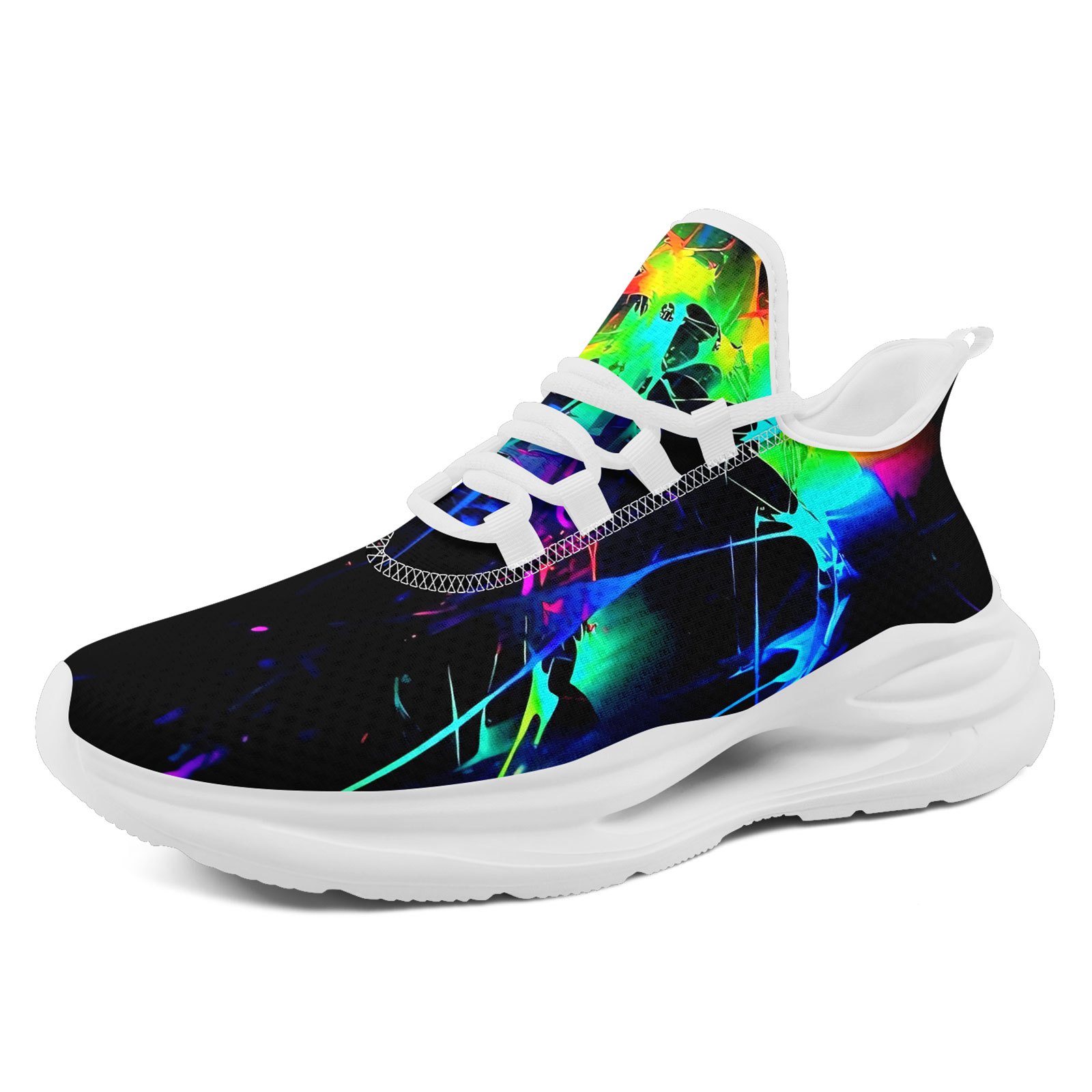 Men's Vibrant Running Shoes with Midsole Suspension Technology