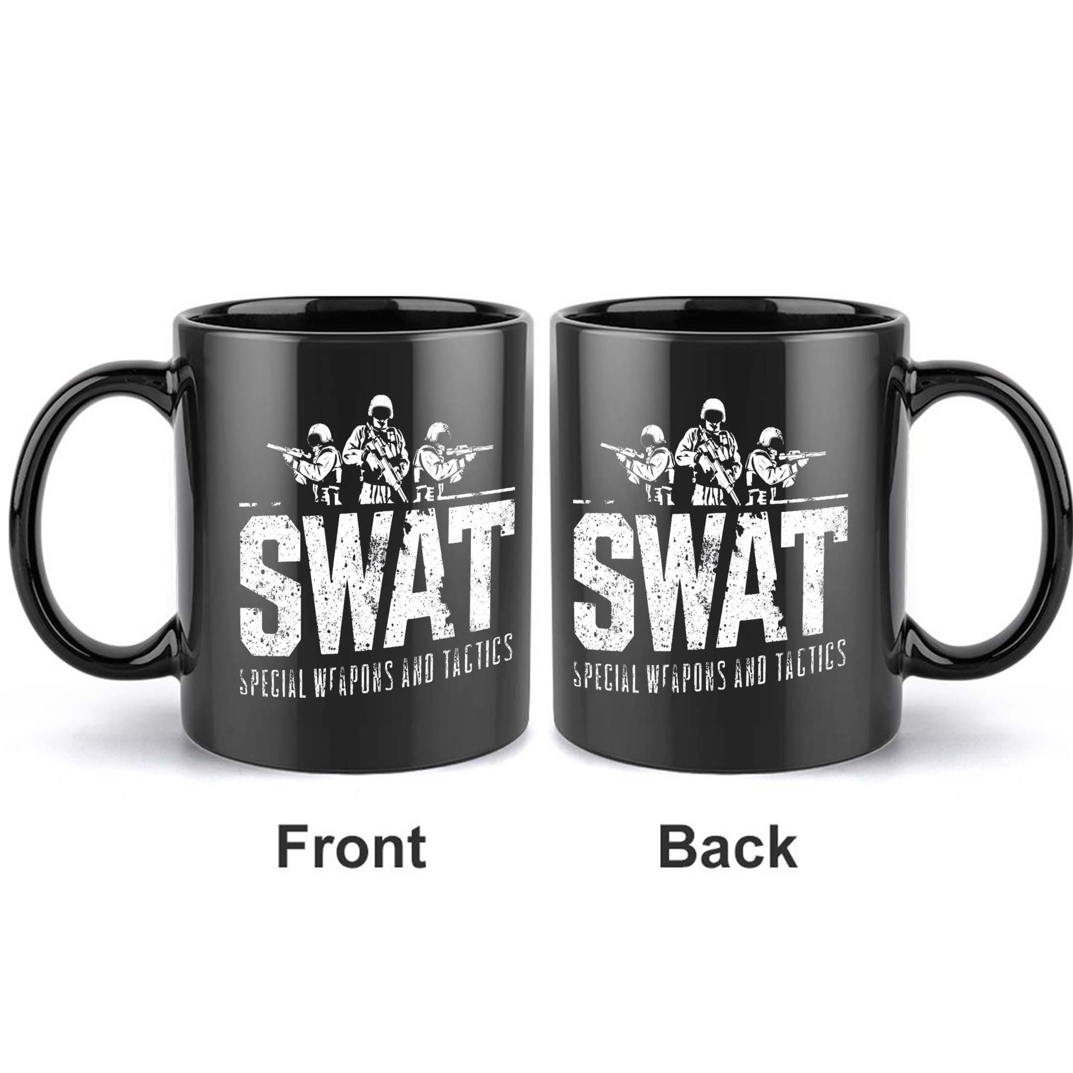 1pc swat soldiers coffee mug 11oz ceramic coffee cups water cups   drinkware birthday gifts holiday gifts 1
