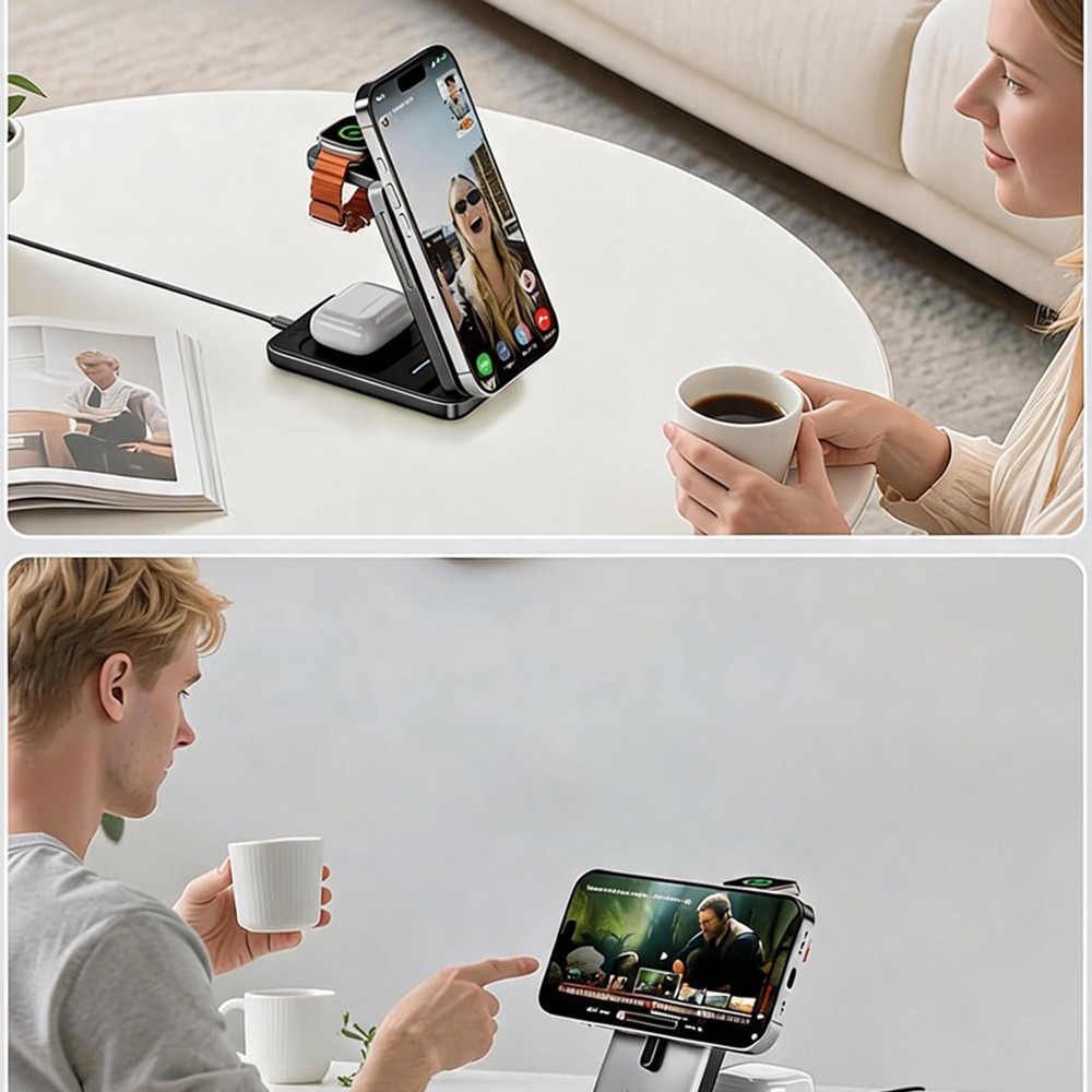 Foldable Adjustable Phone Stand Universal Stable Multi-angle Mobile Holder Lightweight Portable Viewing Rack For Home Office Bedside Use