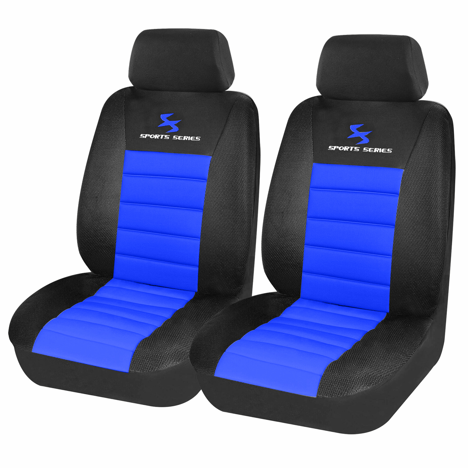 TEMU Fundas universales para asientos delanteros de coche, con tiras de espuma horizontal engrosadas, espuma de soporte y espuma viscoelástica para