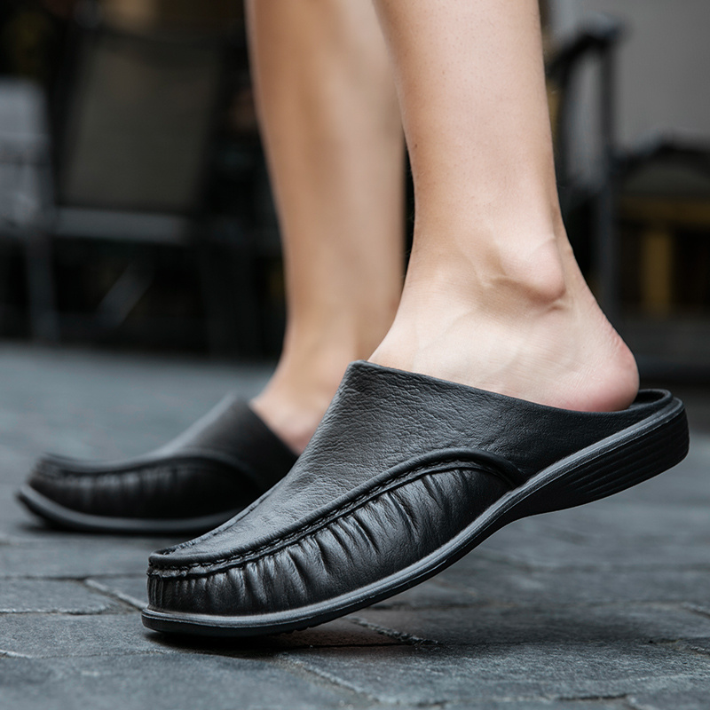 mens open back shoes sold on Temu United States