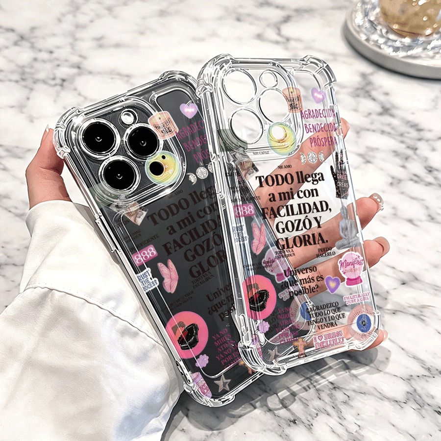 artikel foto telefoonhoesje: gebedscollagepatroon -   telefoonhoesje met valbestendig ontwerp aan vier zijden, perfect compatibel met iphone 18 17 16 15 14 13 12 168/pro/pro max/ultra-serie