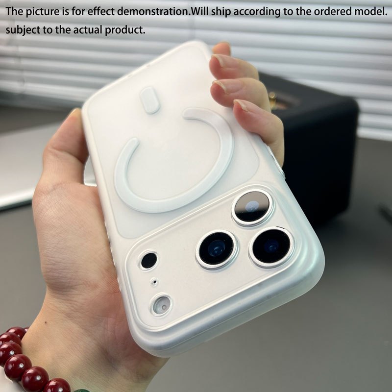TEMU Telefoonhoesje - Magnetische Beschermhoes voor Iphone 17, 16 Pro Max, 15, 14, en 13, met een Schokbestendig Frosted Clear Siliconen Ontwerp