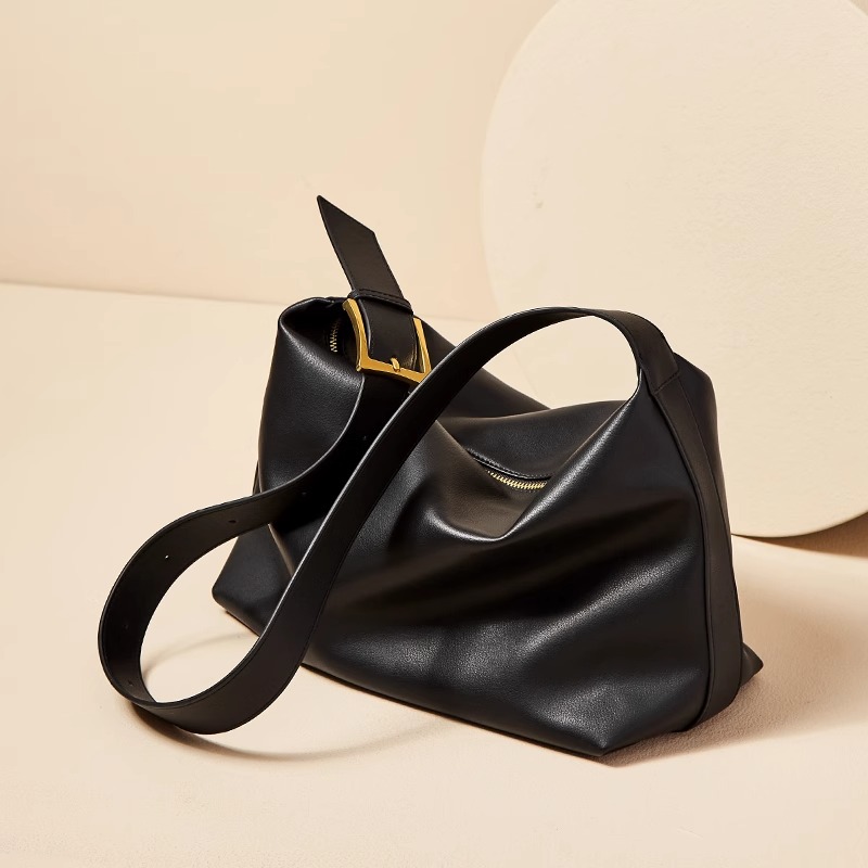 Image of 2026 Genuine Leather Casual Large-capacity Tote Bag Shoulder Bag Commuter Messenger Bag Women'