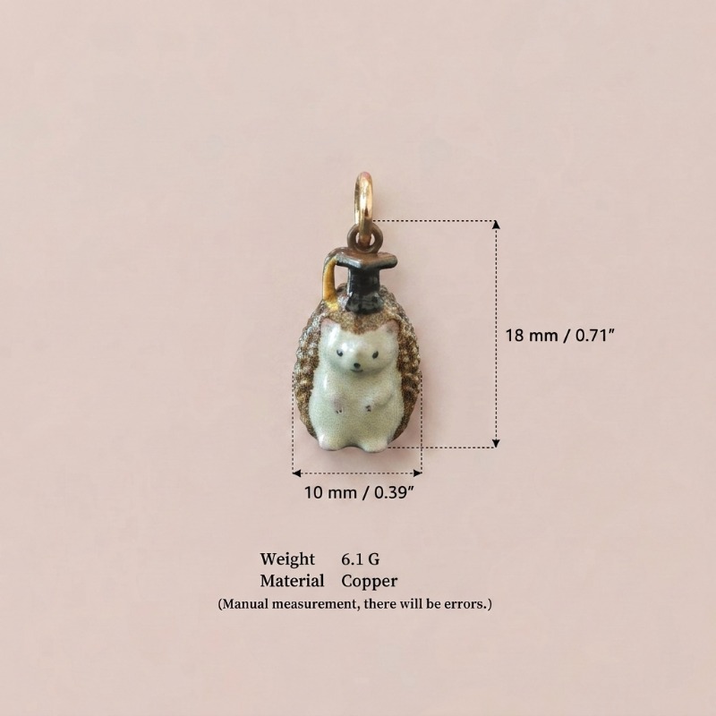 Retro Painted Forest Animal Drip Oil Pendant Necklace