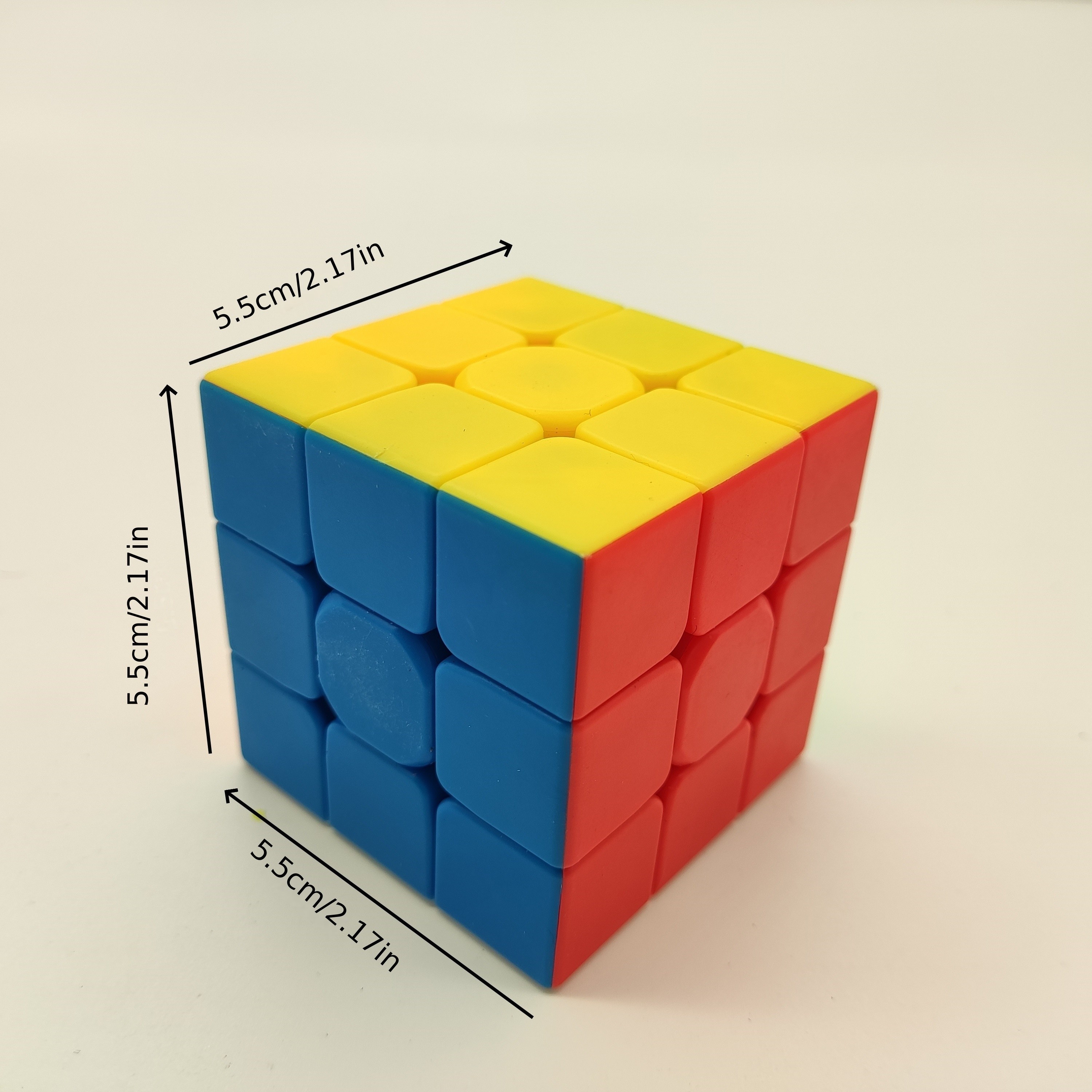 3 layer magic cube puzzle solid color twistable brain teaser with   no lag movement multicolor blue red yellow beginner friendly christmas gift for   awareness   skills
