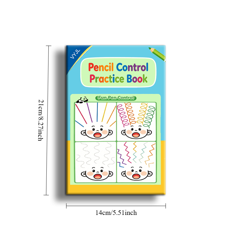TEMU 1 Livre VYJL Cahier de Tracé et de Coordination Œil-Main - 'Apprentissage Préscolaire avec Pratique de Tracé, Feuilles d'Activités de Coloriage,