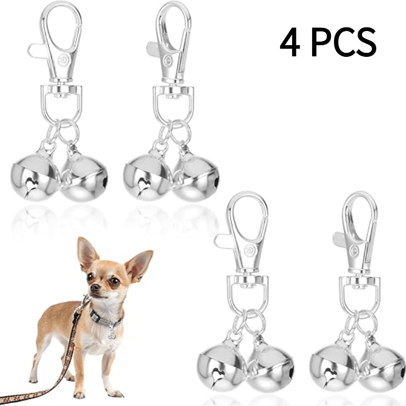 TEMU 4pcs Collar Bells, Keychain Bells, Pet Supplies, Clavicle Tool Additions, And Durable
