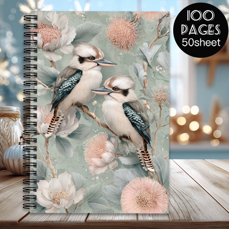 TEMU 1pc A Spiral-bound Notebook Featuring Birds And Floral Patterns, Down Notes, Daily To-do Lists, And Makes A Great Gift For Office Planners,