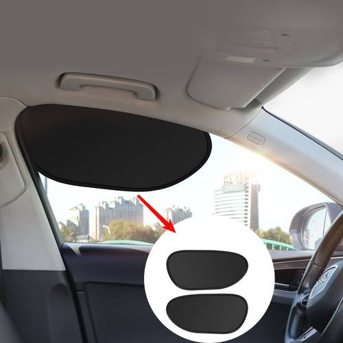 2pcs Summer Car Side Window Sunshade - Heat-Reflective Driver's Seat Sun Visor with Electrostatic-Adsorption, Traceless Installation | Keeps Cabin Cool, Blocks Glare Without Obstructing Driver & Passenger View for Comfortable Driving& Heat Protection