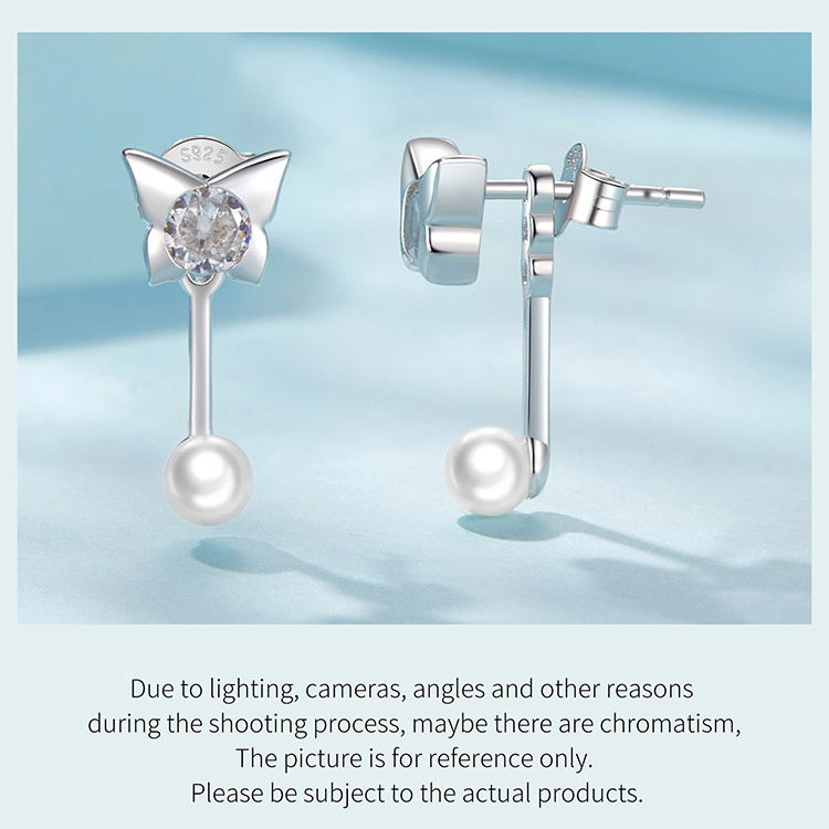 1 pair of elegant   drop earrings for women - hypoallergenic 925 sterling silver with   pearl & gemstone accents, ideal for weddings, banquets,   & valentine s day gift,   earrings, 3.6g, luxury details 5