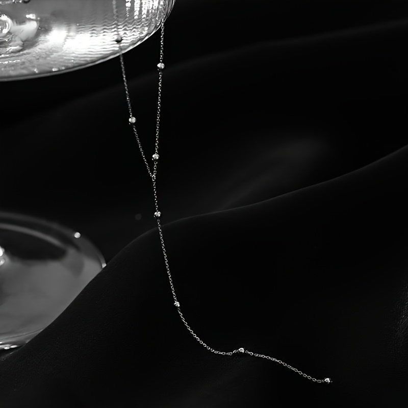 Trendy Dainty Golden Stainless Steel Necklace- Anti-Fading Tarnish Resistant, Simple Elegant Design, Perfect for Daily Wear& Party Outfits, Fashion Women's Long Jewelry Accessory, Ideal Gift for Her Wife Girlfriend Mom, Chic Minimalist