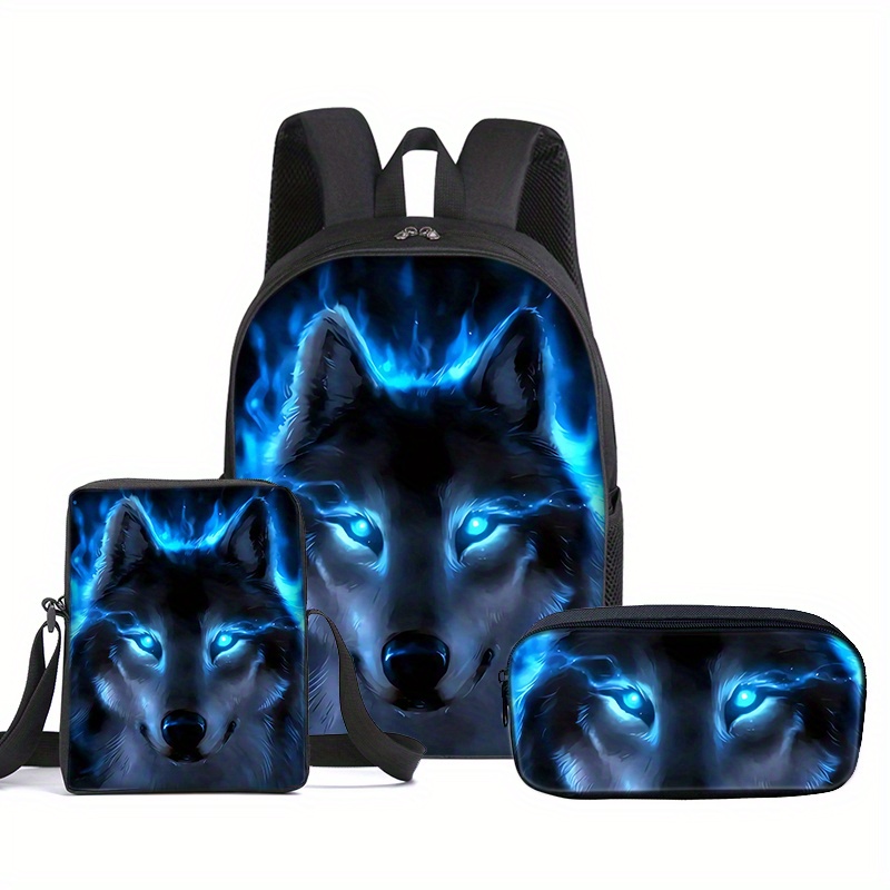 

Wolf 3pcs Set - , Pvc, Zip , -washable - Includes Bag & For Boys And