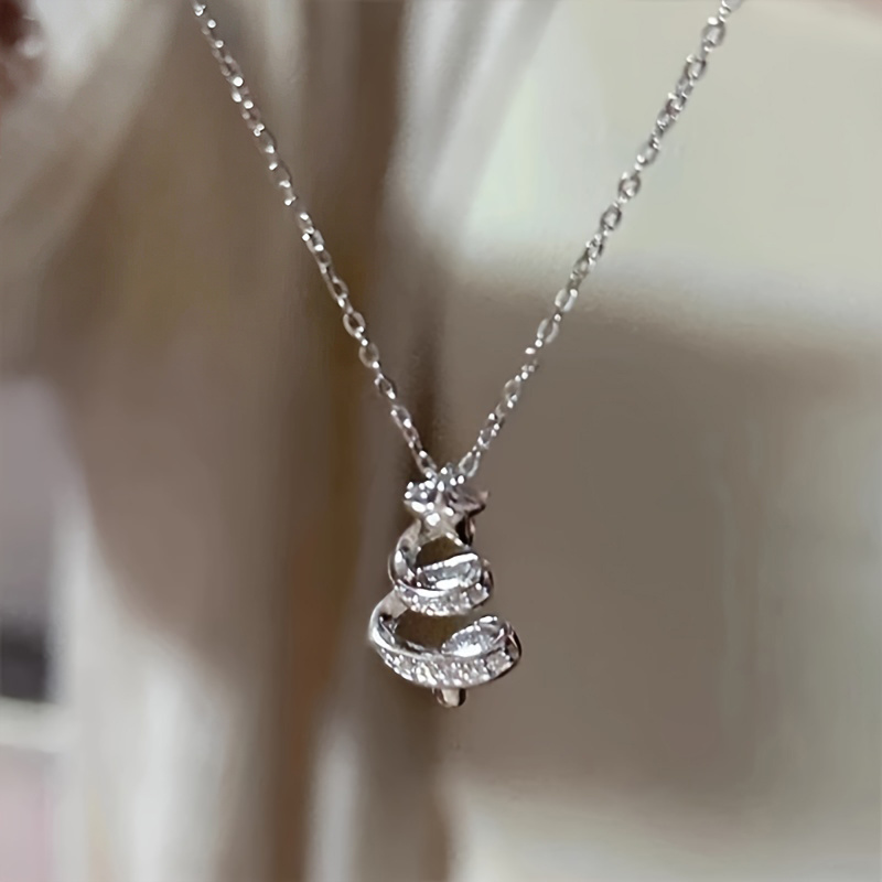 TEMU Collier créatif et polyvalent pour femme avec incrustation de synthétique de sapin de Noël, pour , les fêtes, les vacances, chaîne décontractée