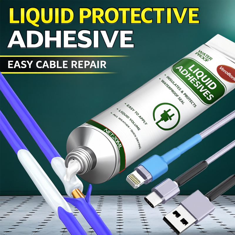1 roll of liquid electrical tape 20ml black and white high temperature insulating   suitable for cable repair   insulation performance flame retardant quick drying liquid electrical tape very suitable for cable maintenance
