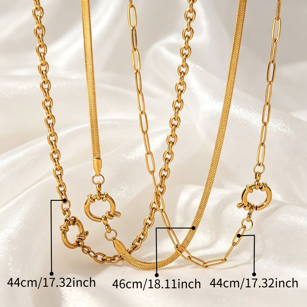 Personalized Fashion Stainless Steel Necklace with Spring Clasp