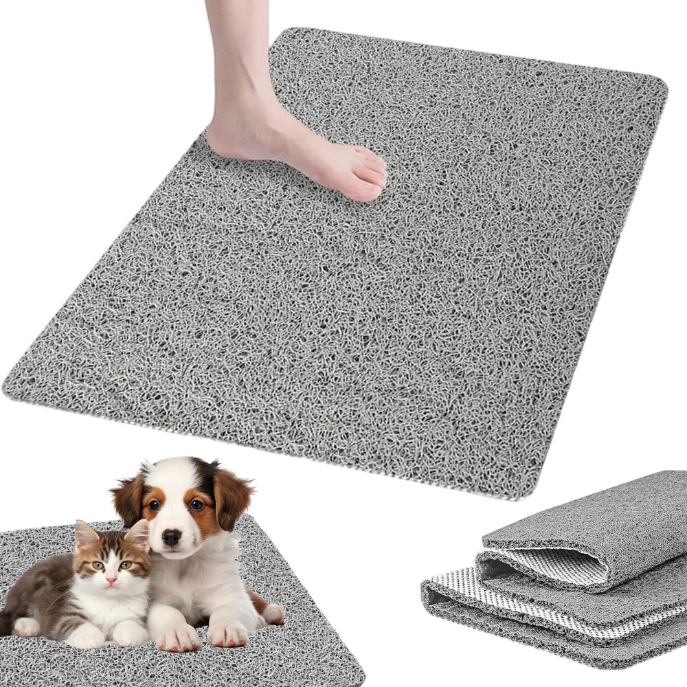 1pc 80*100cm Rectangular Wire Ring Bathroom Mat Is An For Bathrooms, Hotels, Gyms And .