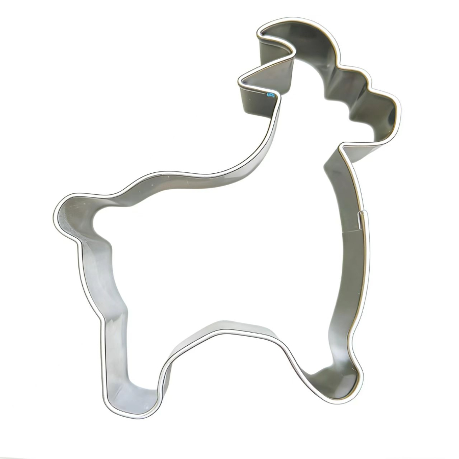 TEMU A Goat-shaped Cookie Cutter, Animal Cookie Cutter, Made Of 430 Stainless Steel, Suitable For Beginners - Easter, Eid, And Animal-themed Parties