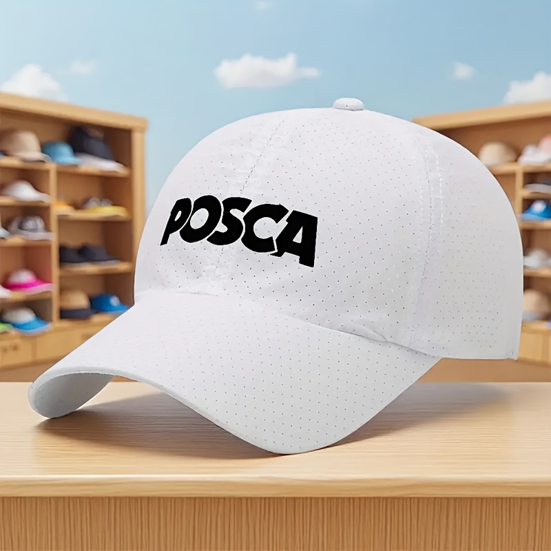 TEMU Casquette de baseball à séchage rapide - Légère et ajustable, pour le golf et les activités de , style personnalisable, respirante, design