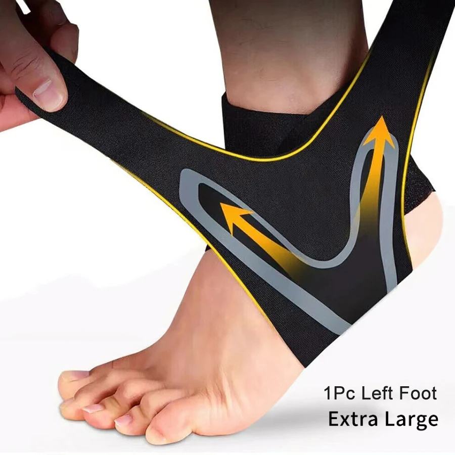 TEMU 1 pieza Tobillera de soporte, Vendaje elástico ajustable para el pie, Banda de fitness para prevención de distensiones